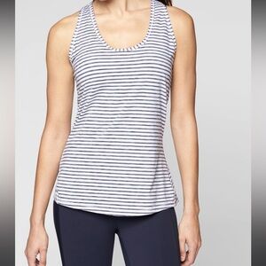Athleta Heather Stripe Chi Tank